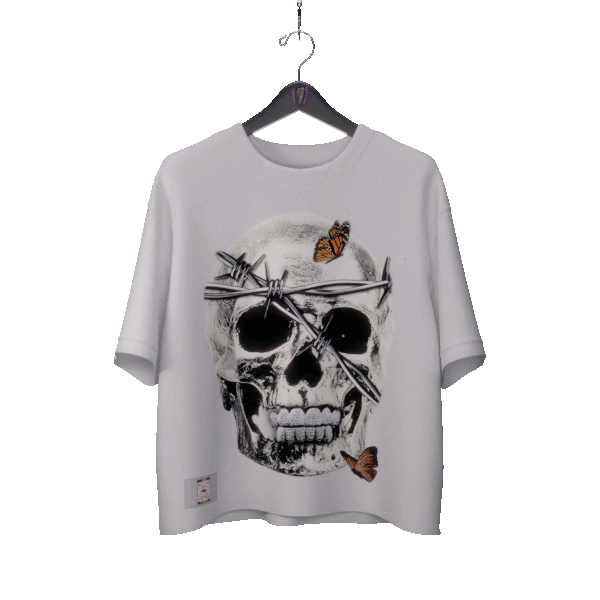 Skull Tee - White